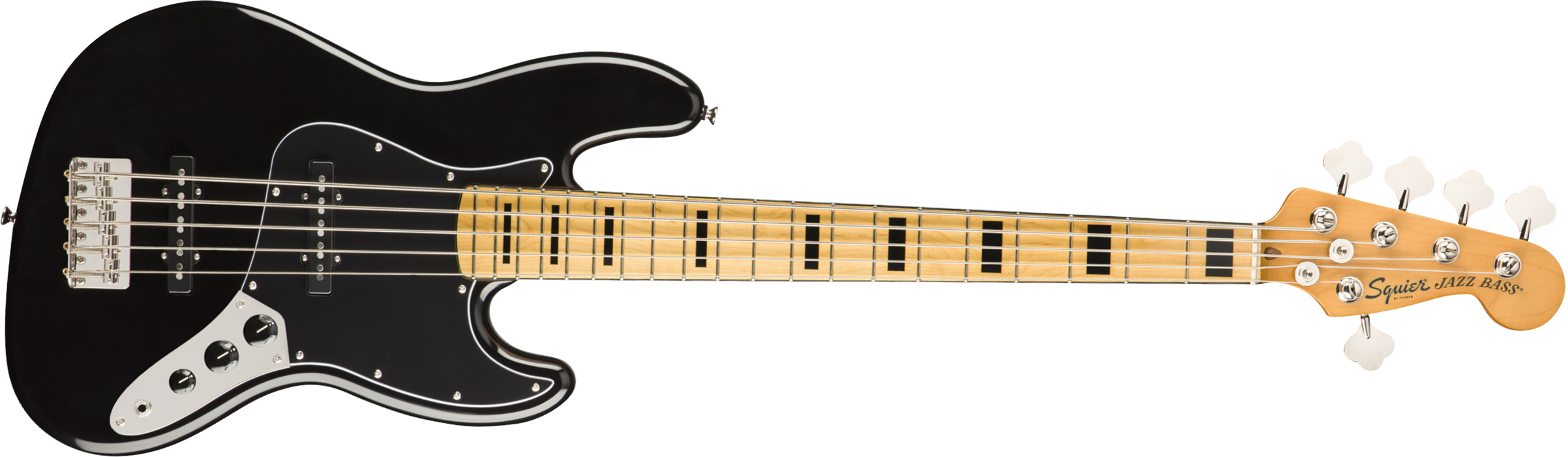 Squier Jazz Bass Classic Vibe 70s V 2019 Mn - Black - Solidbody E-bass - Main picture