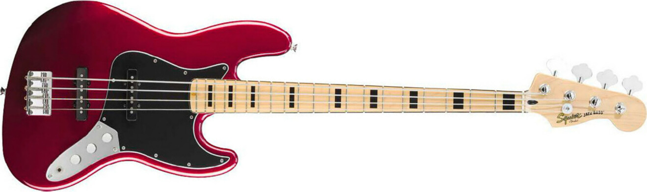 Squier Jazz Bass Vintage Modiifed 70 2013 Mn Candy Apple Red - Solidbody E-bass - Main picture