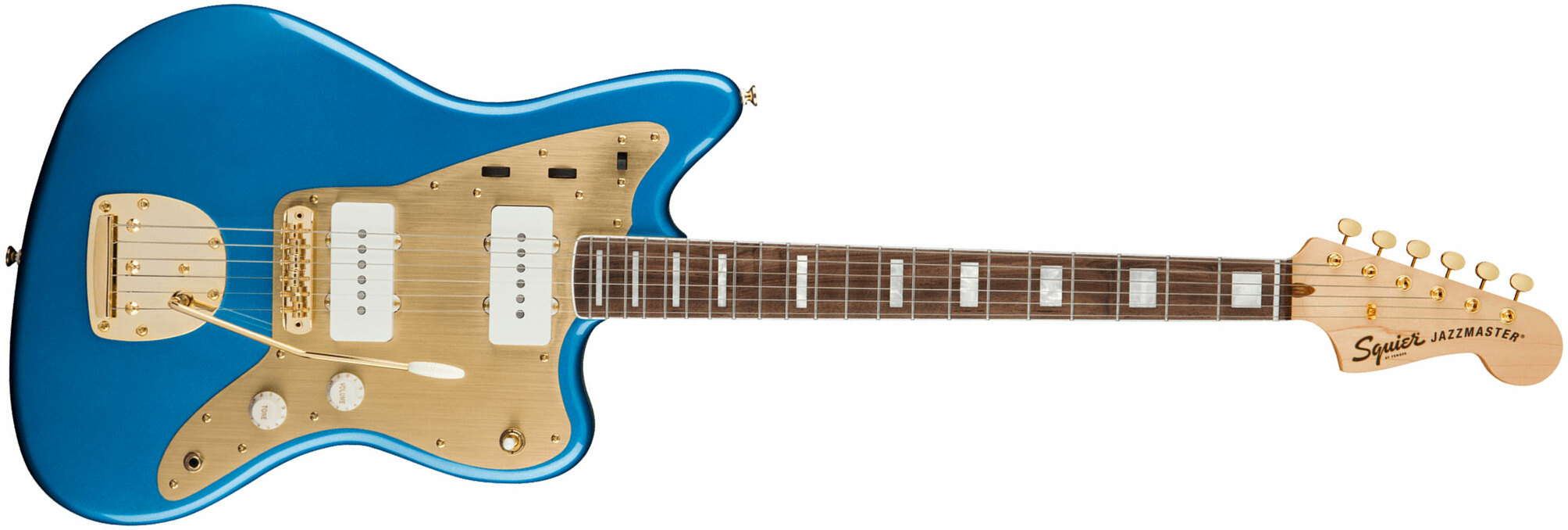 Squier 40th Anniversary Jazzmaster Gold Edition - lake placid blue 