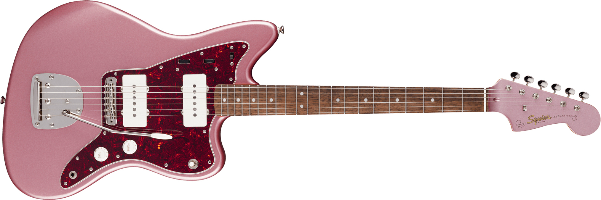 Squier Jazzmaster Classic Vibe 60s Ltd 2s Trem Lau - Burgundy Mist - Retro-Rock-E-Gitarre - Main picture