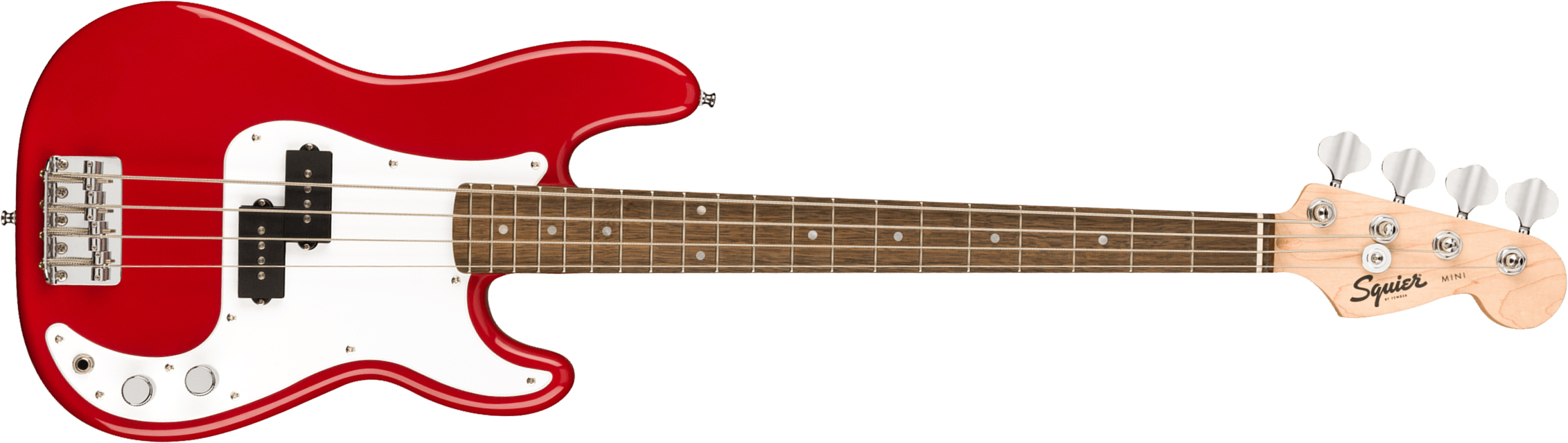 Squier Mini Precision Bass Bullet Lau - Dakota Red - E-Bass für Kinder - Main picture