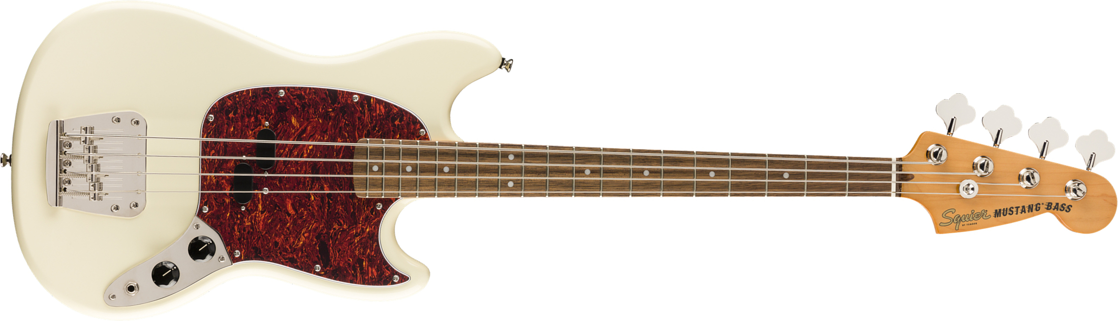 Squier Mustang Bass '60s Classic Vibe Lau 2019 - Olympic White - Solidbody E-bass - Main picture