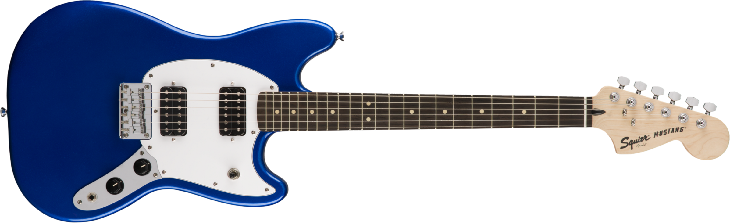 Squier Mustang Bullet Hh 2019 Ht Lau - Imperial Blue - Retro-Rock-E-Gitarre - Main picture