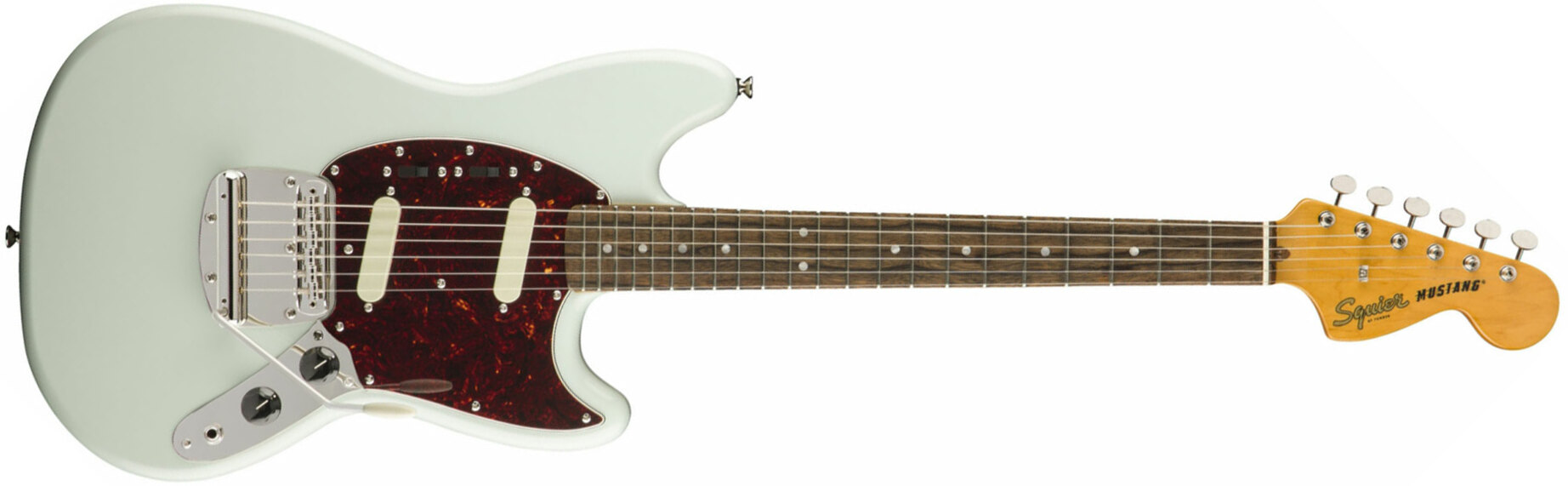 Squier Mustang  Classic Vibe 60s 2019 Lau - Sonic Blue - Retro-Rock-E-Gitarre - Main picture