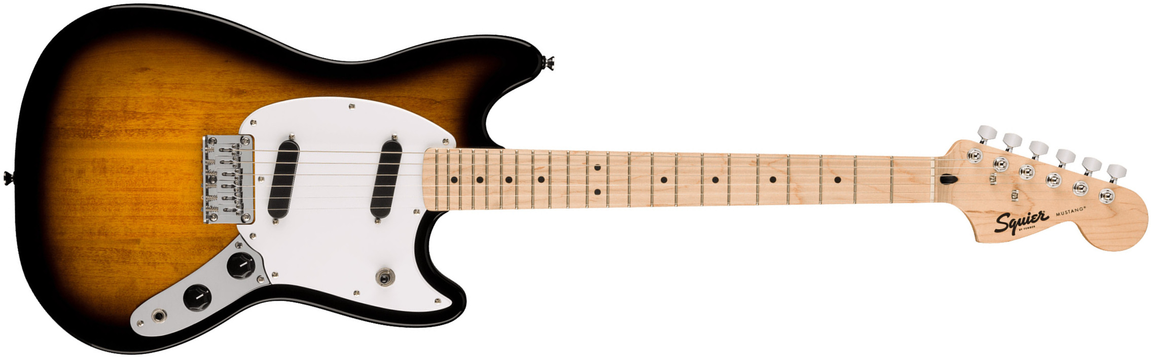 Squier Mustang Sonic 2s Ht Mn - 2-color Sunburst - Retro-Rock-E-Gitarre - Main picture