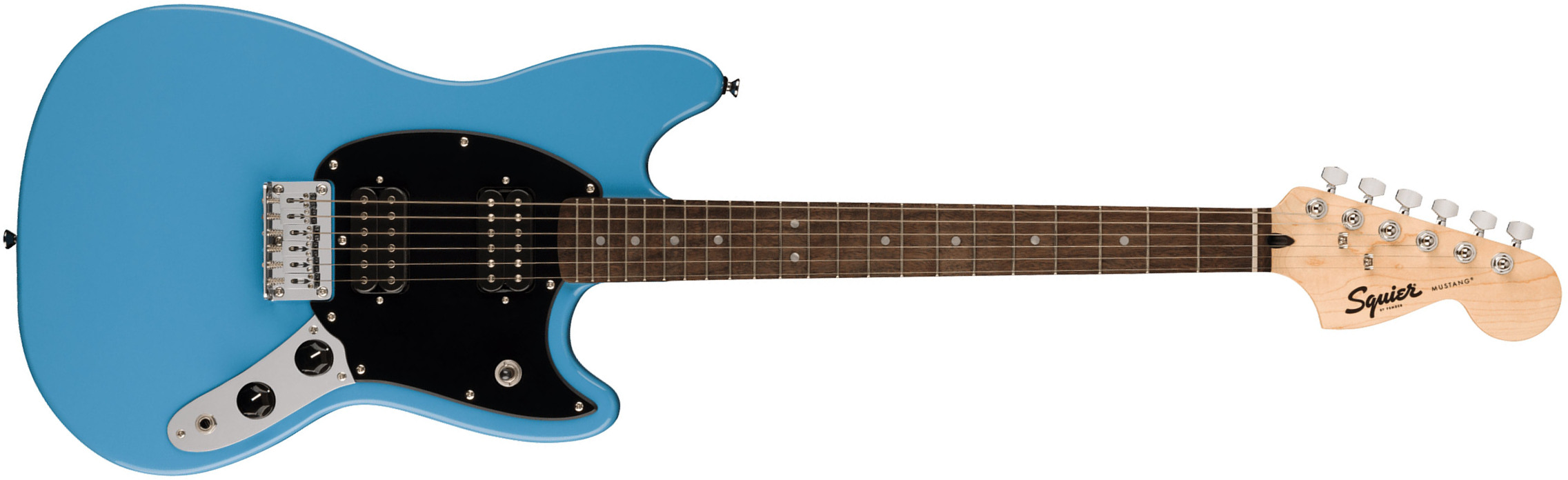 Squier Mustang Sonic Hh 2h Ht Lau - California Blue - Retro-Rock-E-Gitarre - Main picture