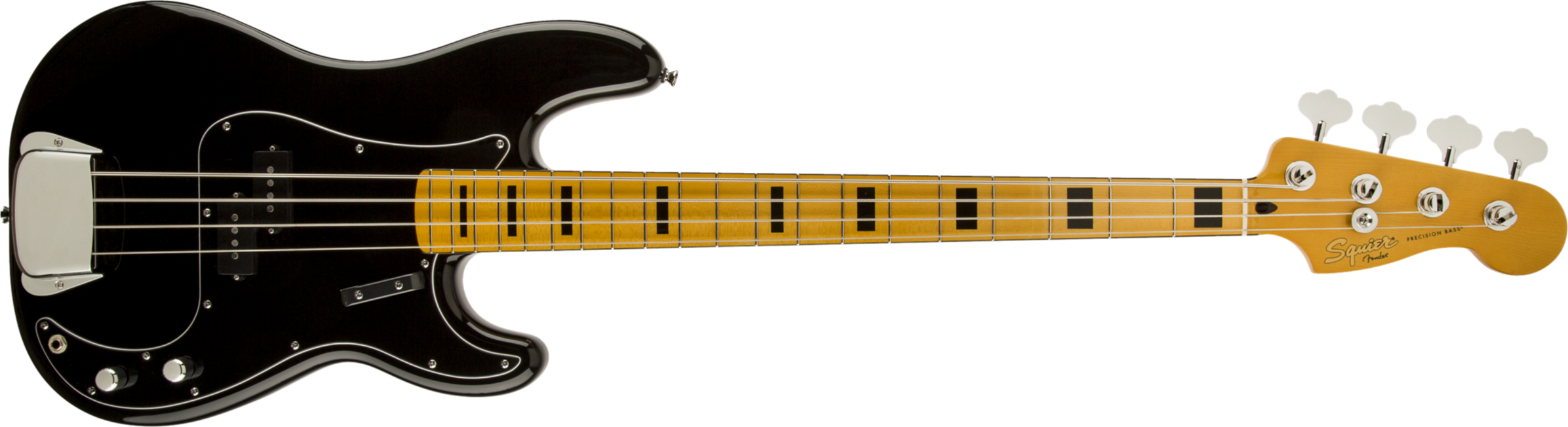 Squier Precision Bass '70s Classic Vibe Mn - Black - Solidbody E-bass - Main picture