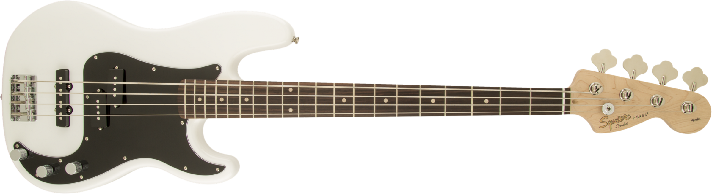 Squier Precision Bass Affinity Series Pj (lau) - Olympic White - Solidbody E-bass - Main picture