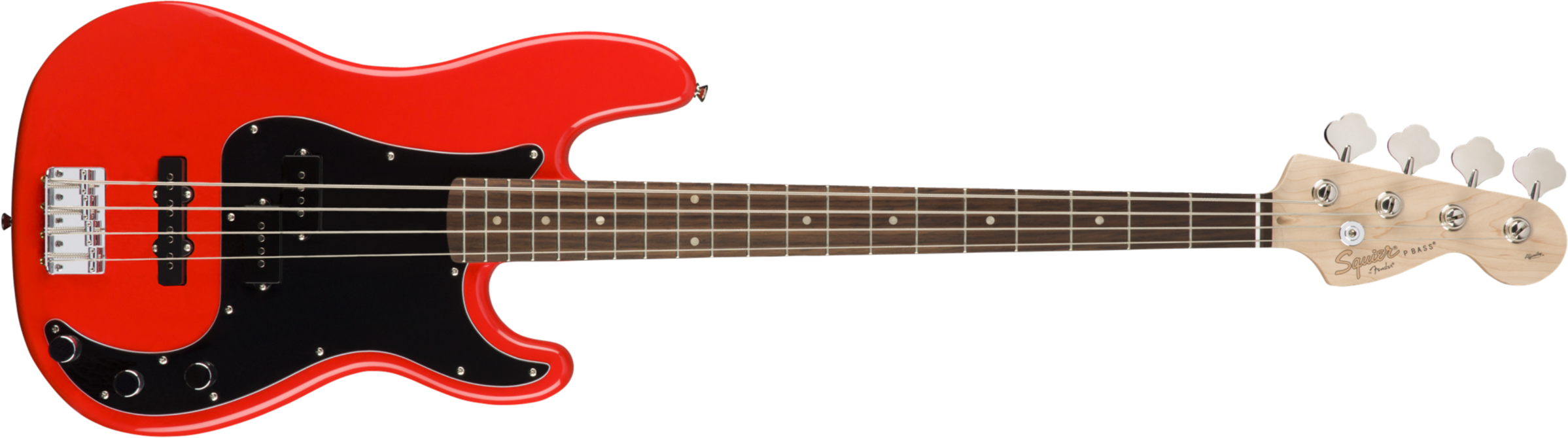 Squier Precision Bass Affinity Series Pj (lau) - Race Red - Solidbody E-bass - Main picture