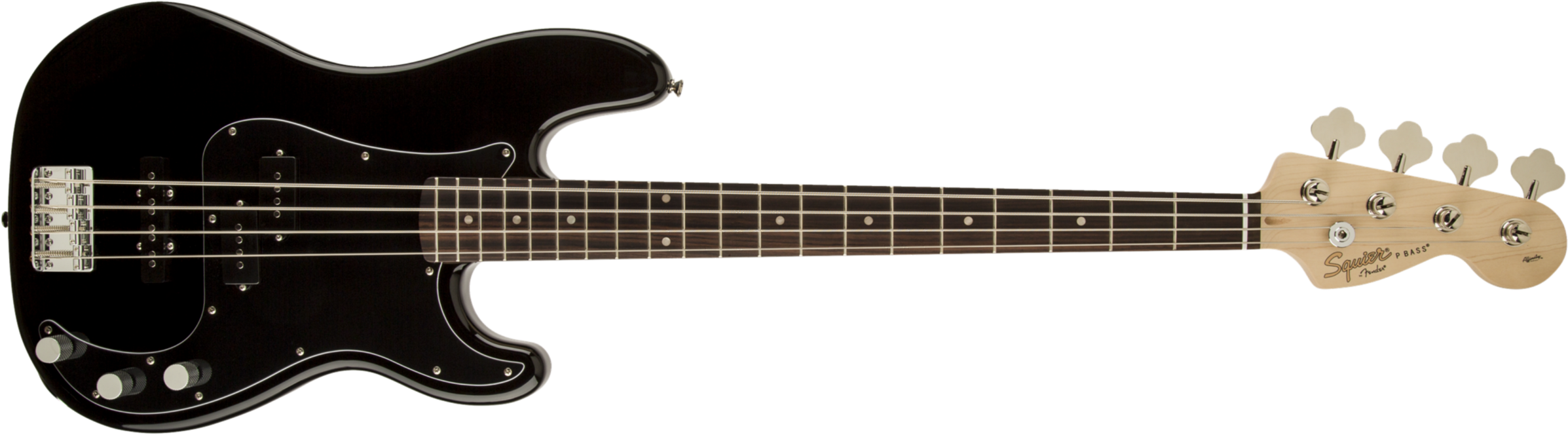Squier Precision Bass Affinity Series Pj (lau) - Black - Solidbody E-bass - Main picture