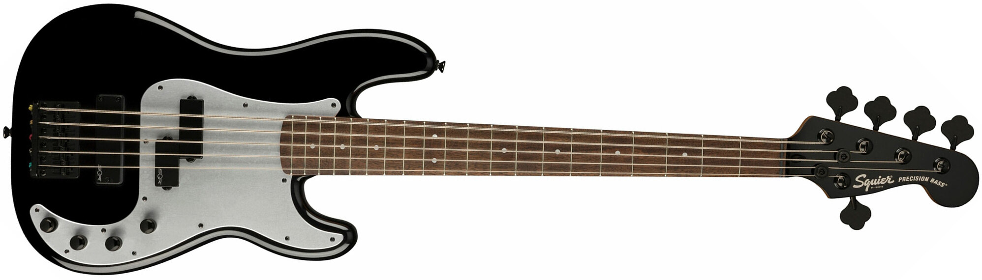 Squier Precision Bass Ph V Contemporary Active 5c Lau - Black - Solidbody E-bass - Main picture