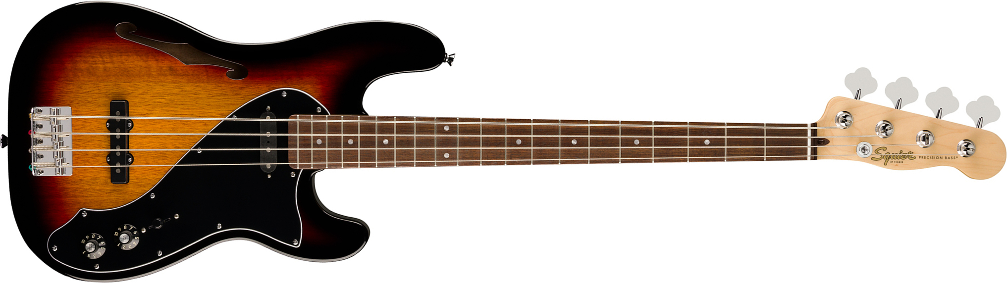 Squier Precision Bass Thinline Sj Paranormal Lau - 3-color Sunburst - Solidbody E-bass - Main picture