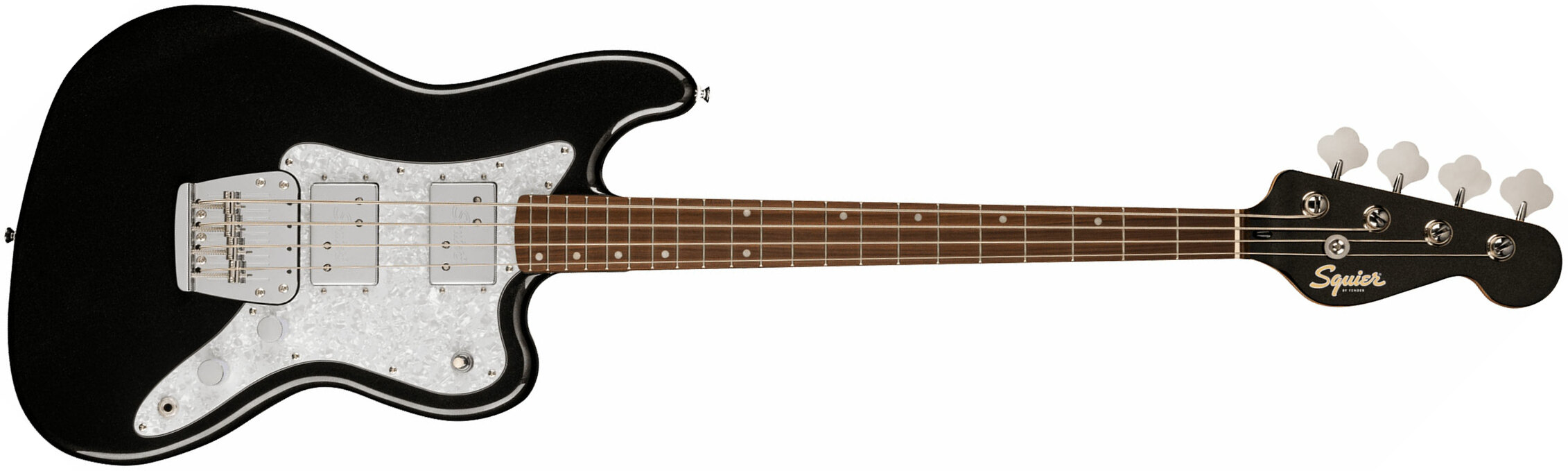 Squier Rascal Bass Hh Paranormal 2h Lau - Metallic Black - Solidbody E-bass - Main picture