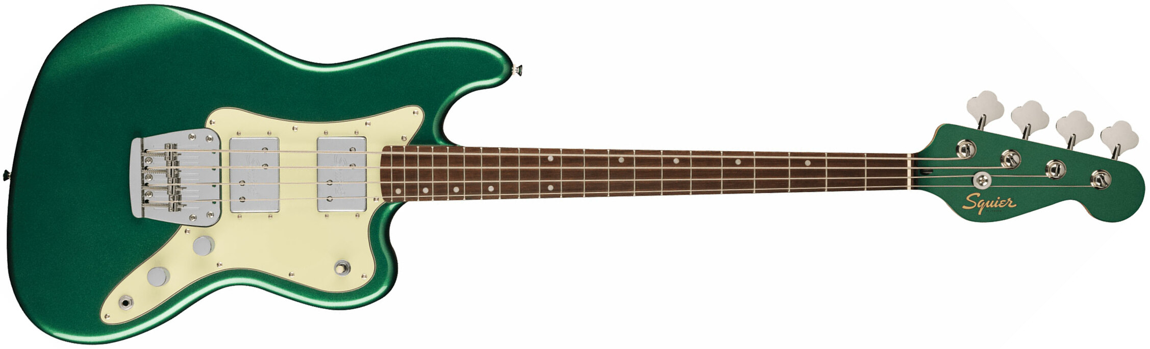 Squier Rascal Bass Hh Paranormal 2h Lau - Sherwood Green - Solidbody E-bass - Main picture