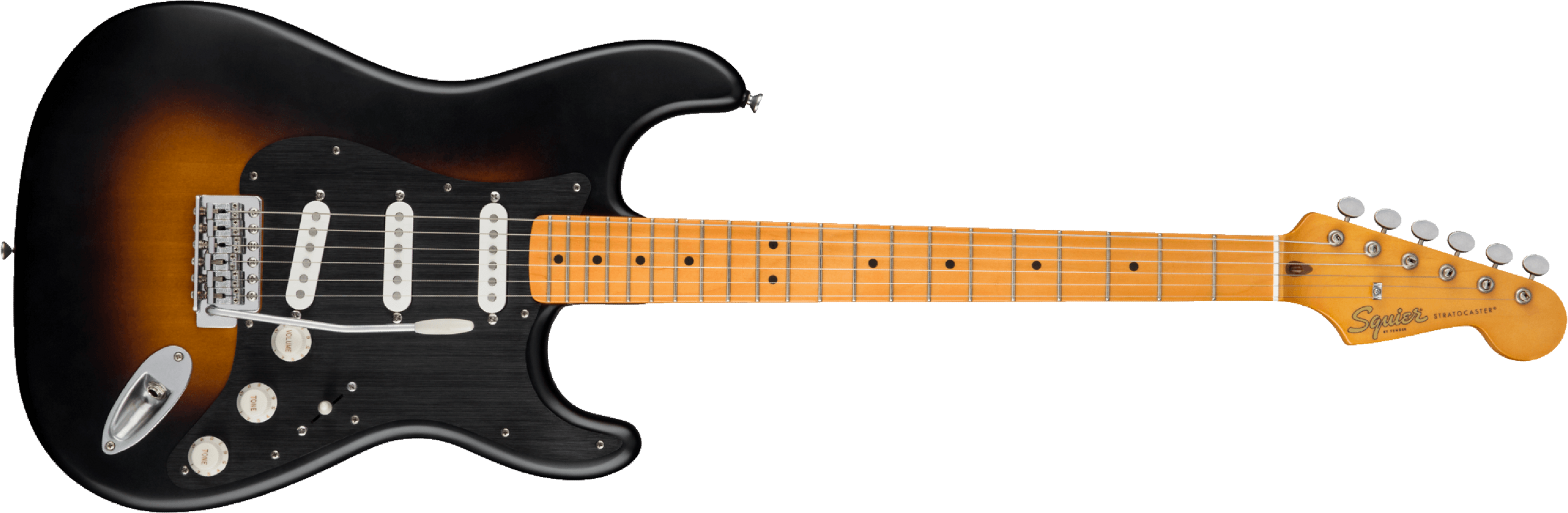 Squier Strat 40th Anniversary Vintage Edition Mn - Satin Wide 2-color Sunburst - E-Gitarre in Str-Form - Main picture