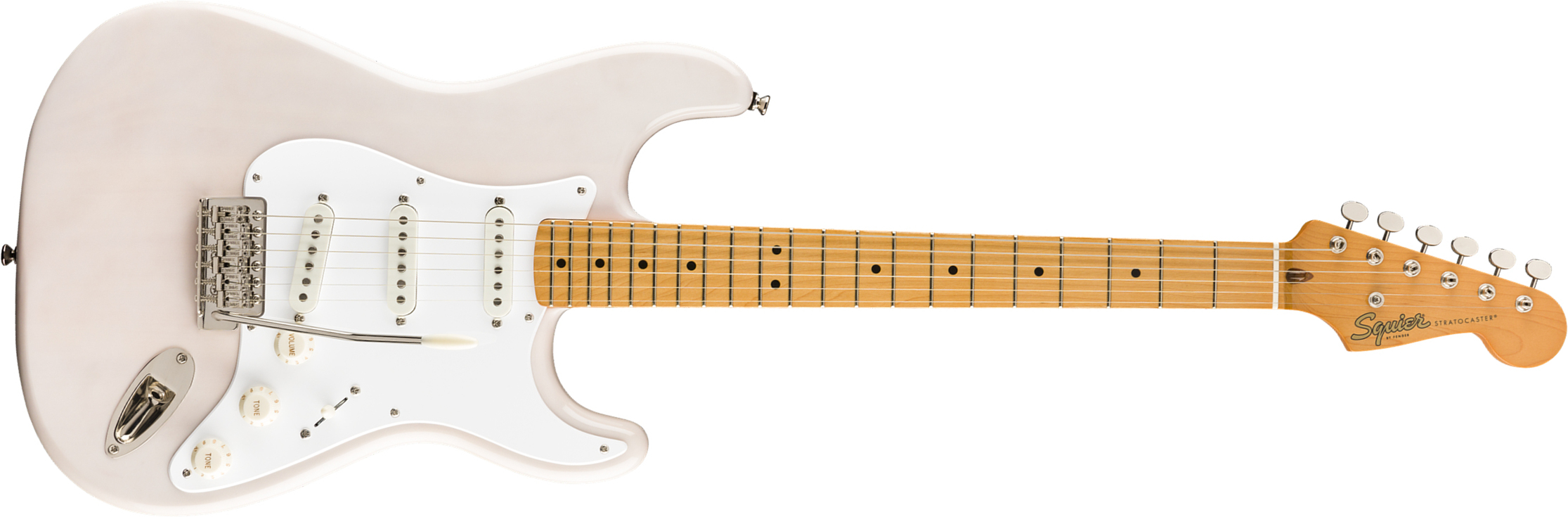 Squier Strat '50s Classic Vibe 2019 Mn 2019 - White Blonde - E-Gitarre in Str-Form - Main picture