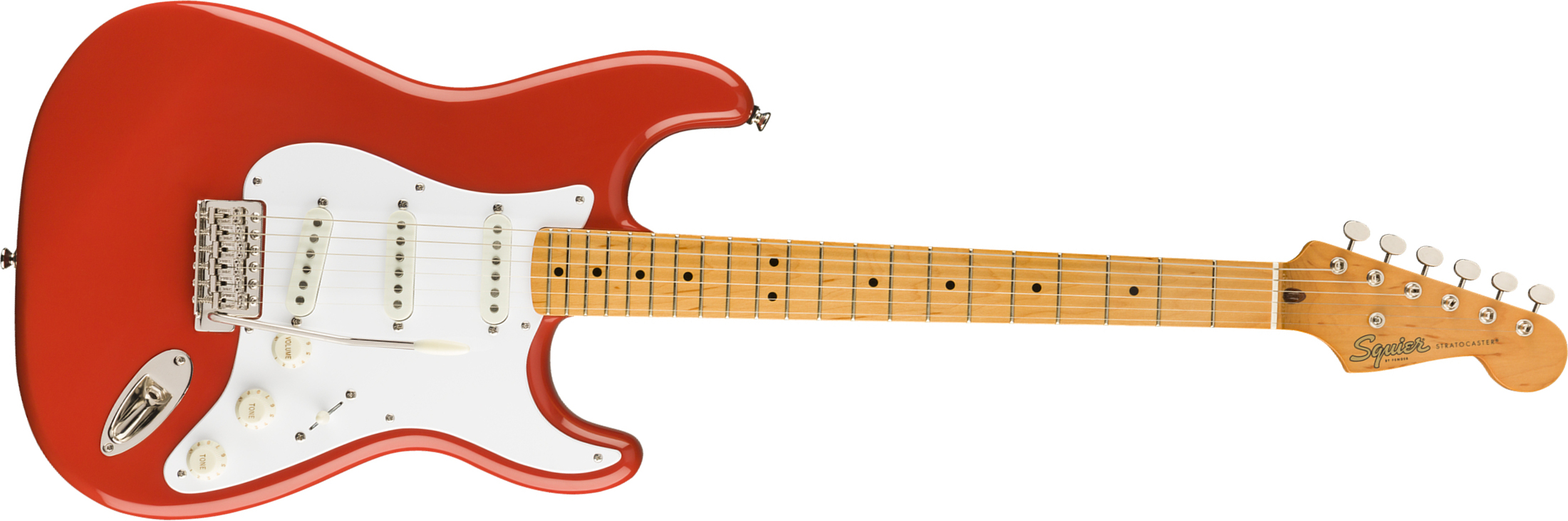 Squier Strat '50s Classic Vibe 2019 Mn 2019 - Fiesta Red - E-Gitarre in Str-Form - Main picture