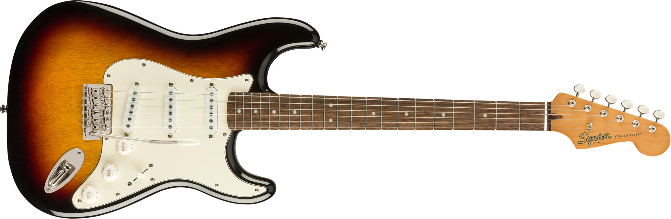Squier Strat '60s Classic Vibe 2019 Lau 2019 - 3-color Sunburst - E-Gitarre in Str-Form - Main picture