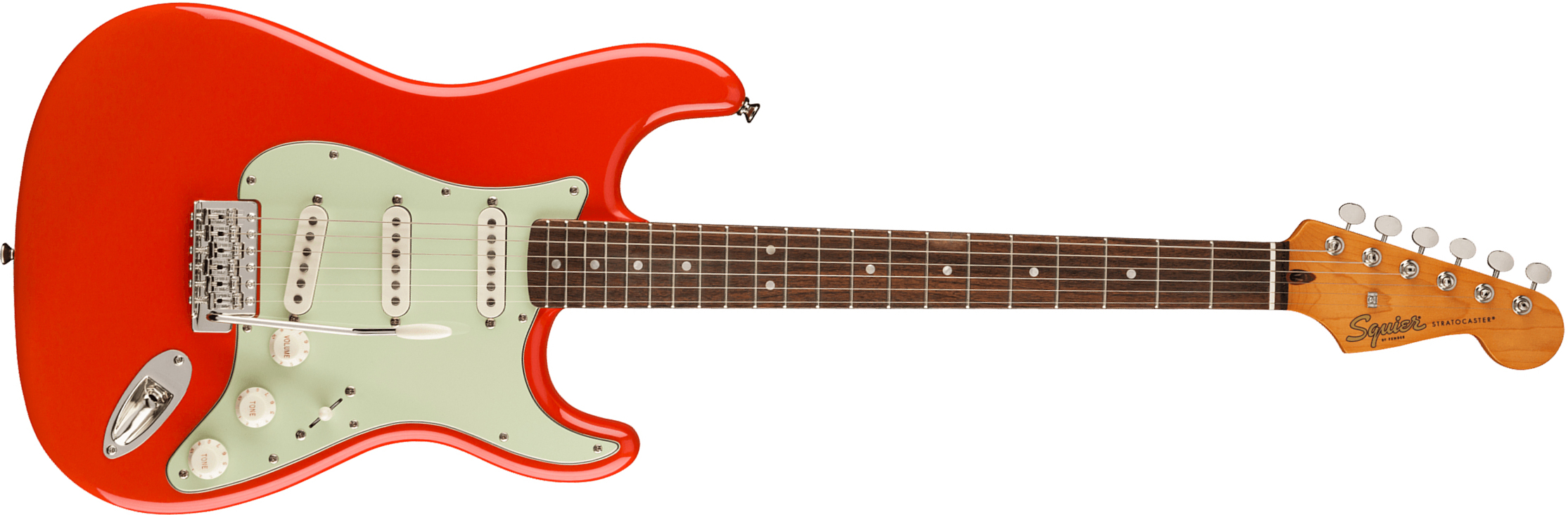 Squier Strat '60s Classic Vibe Fsr Ltd Lau - Fiesta Red - E-Gitarre in Str-Form - Main picture