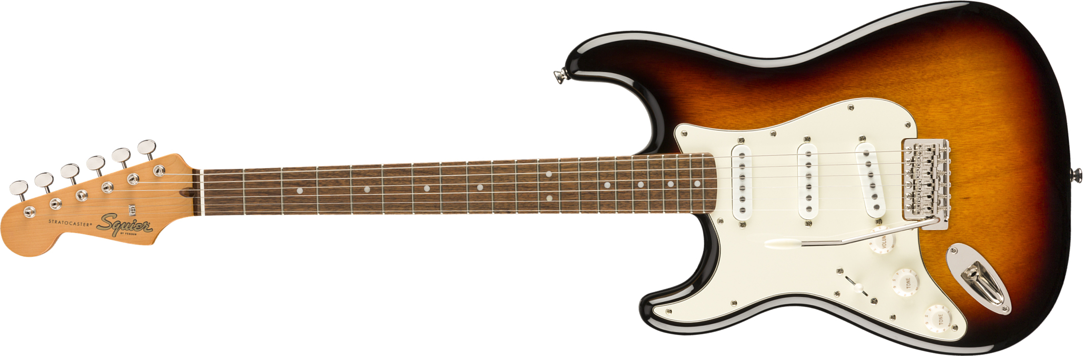 Squier Strat '60s Lh Gaucher Classic Vibe 2019 Lau - 3-color Sunburst - E-Gitarre für Linkshänder - Main picture