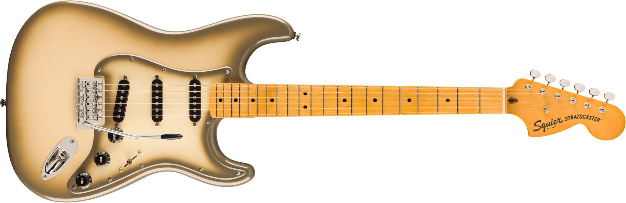 Squier Strat 70s Classic Vibe Fsr Ltd 3s Trem Mn - Antigua - E-Gitarre in Str-Form - Main picture