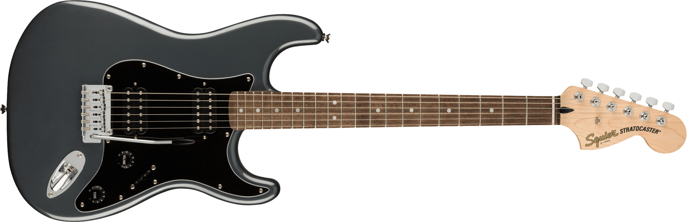 Squier Strat Affinity 2021 Hh Trem Lau - Charcoal Frost Metallic - E-Gitarre in Str-Form - Main picture