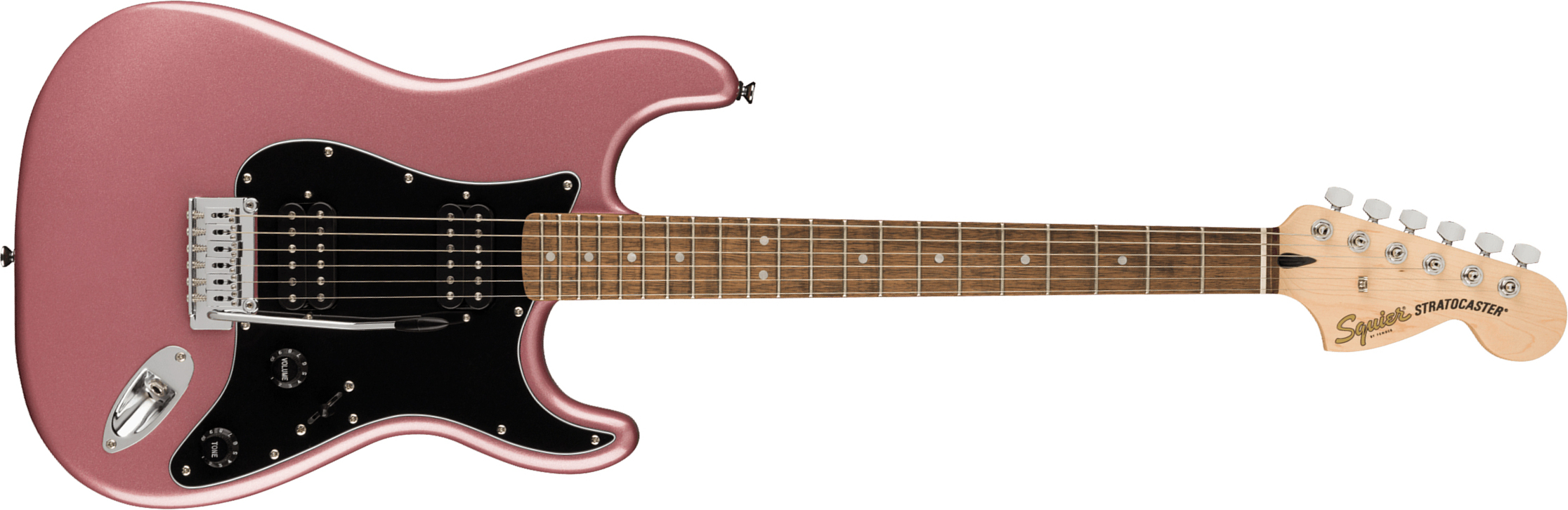 Squier Strat Affinity 2021 Hh Trem Lau - Burgundy Mist - E-Gitarre in Str-Form - Main picture