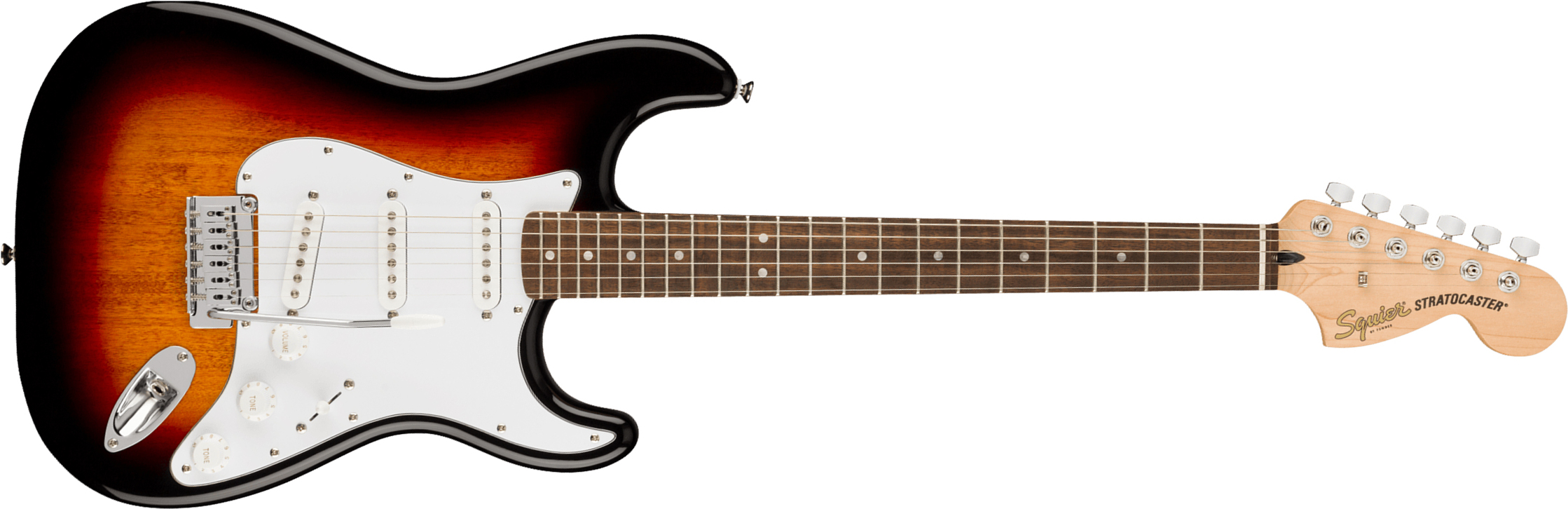 Squier Strat Affinity 2021 Sss Trem Lau - 3-color Sunburst - E-Gitarre in Str-Form - Main picture