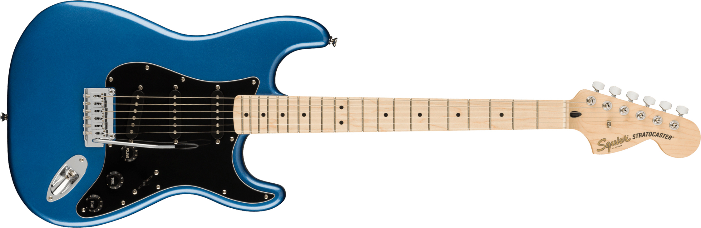 Squier Strat Affinity 2021 Sss Trem Mn - Lake Placid Blue - E-Gitarre in Str-Form - Main picture
