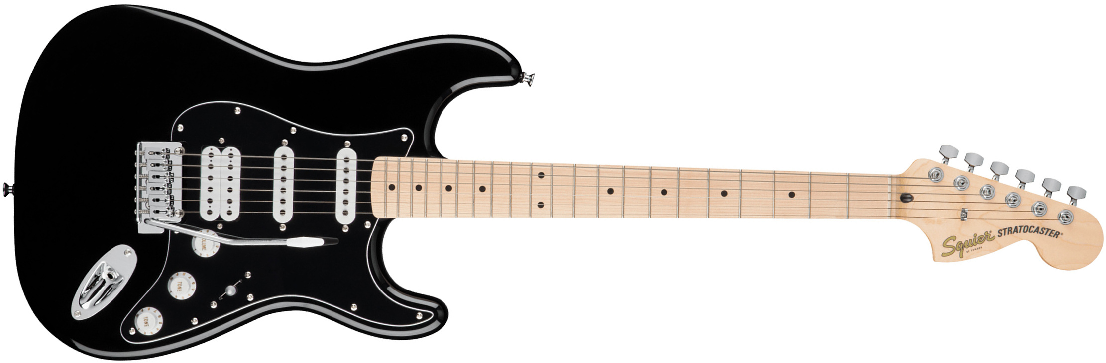 Squier FSR Affinity Series Stratocaster HSS Black Pickguard Ltd 