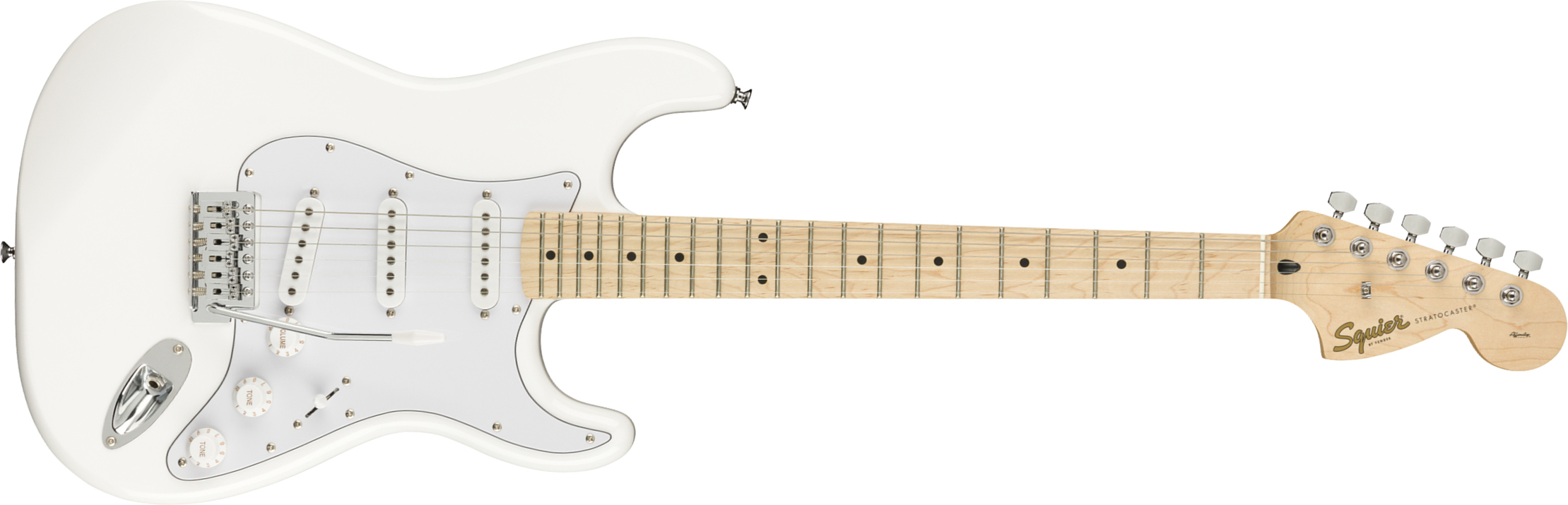 Squier Strat Affinity Fsr Ltd 2020 3s Trem Mn - Olympic White - E-Gitarre in Str-Form - Main picture