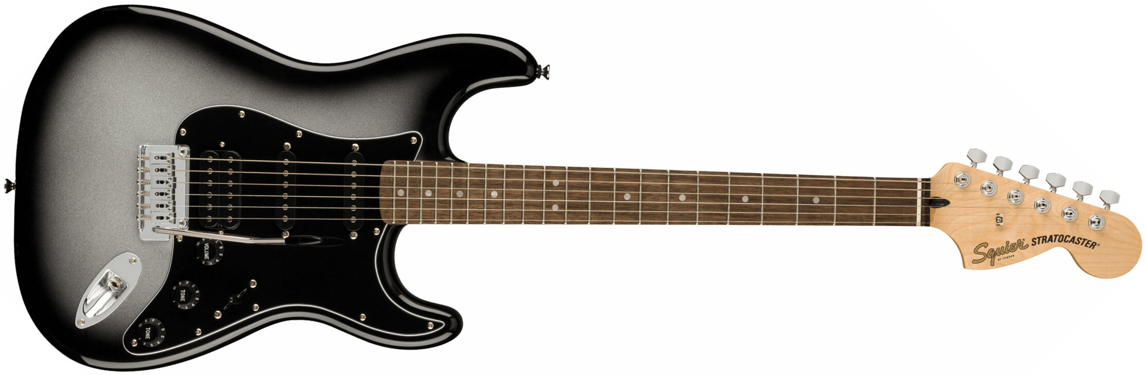 Squier Strat Affinity Fsr Ltd Hss Trem Lau - Silverburst - E-Gitarre in Str-Form - Main picture