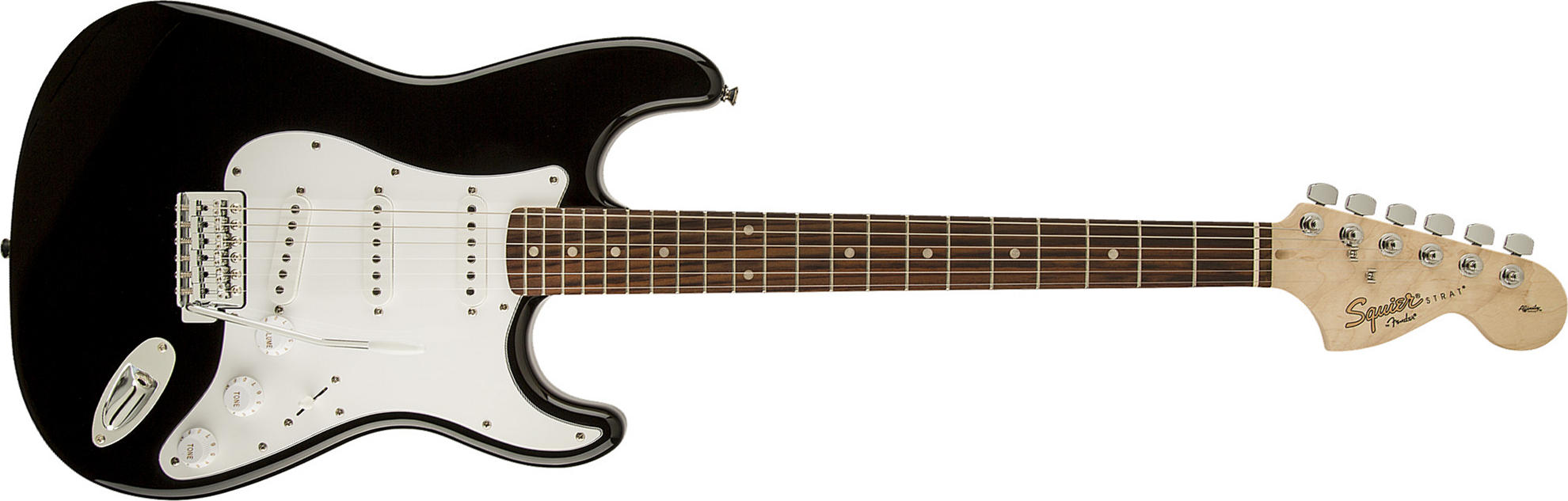 Squier Strat Affinity Series 3s Rw - Black - E-Gitarre in Str-Form - Main picture