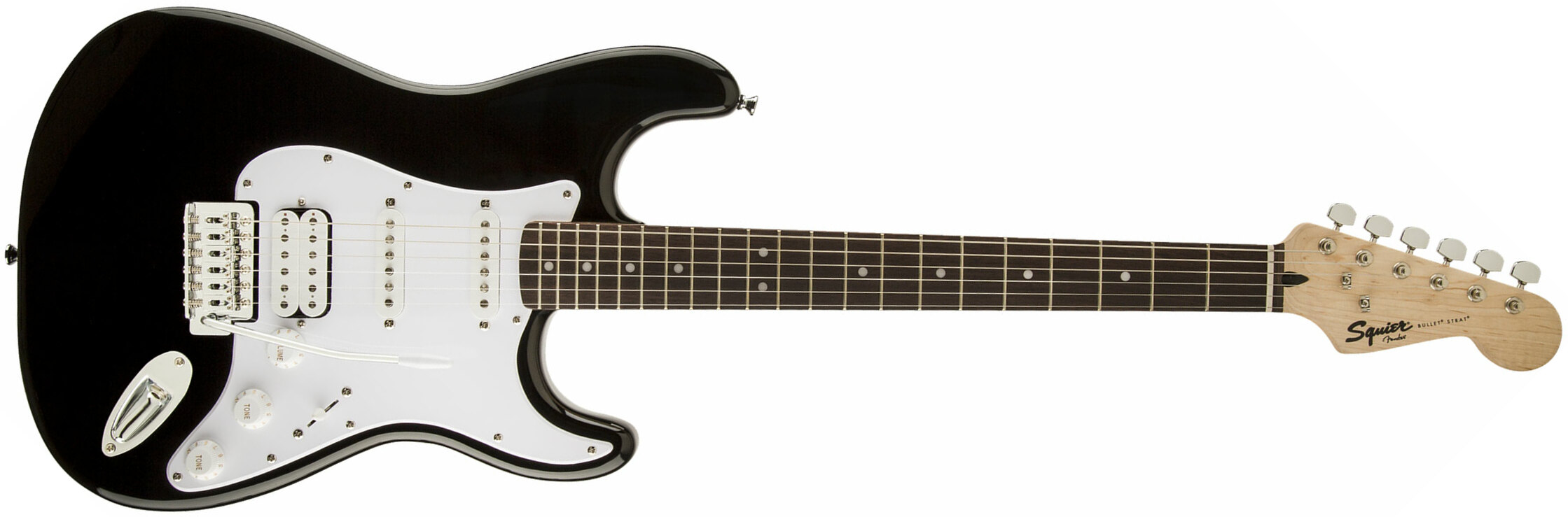 Squier Strat Bullet Hss Lau 2019 - Black - E-Gitarre in Str-Form - Main picture