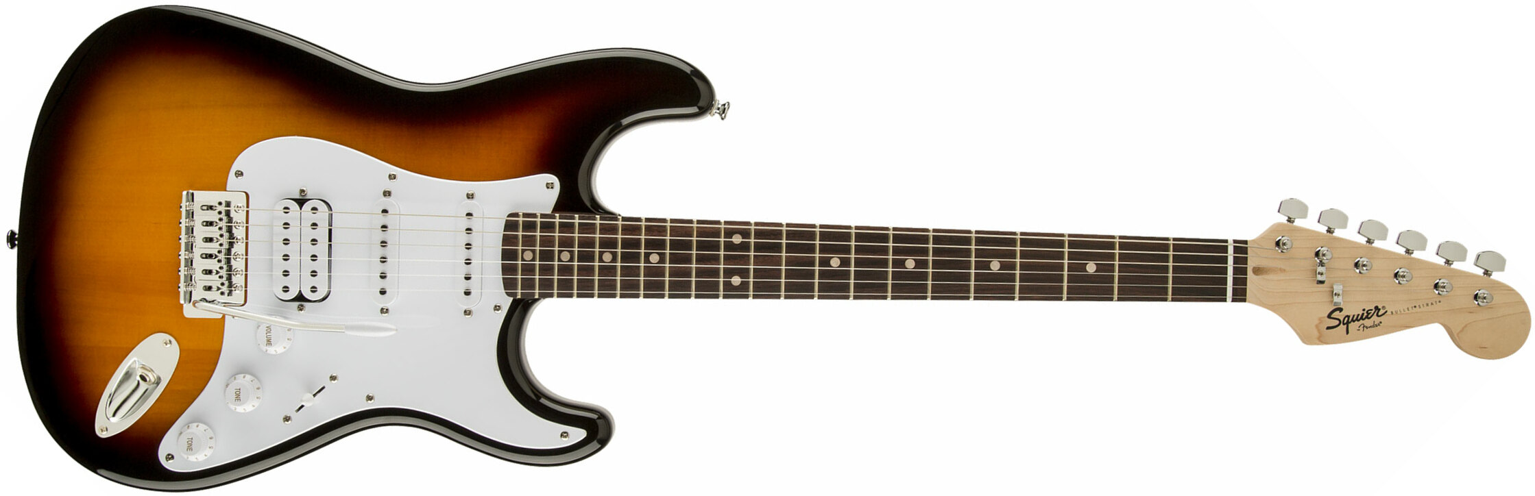 Squier Strat Bullet Hss Lau 2019 - Brown Sunburst - E-Gitarre in Str-Form - Main picture