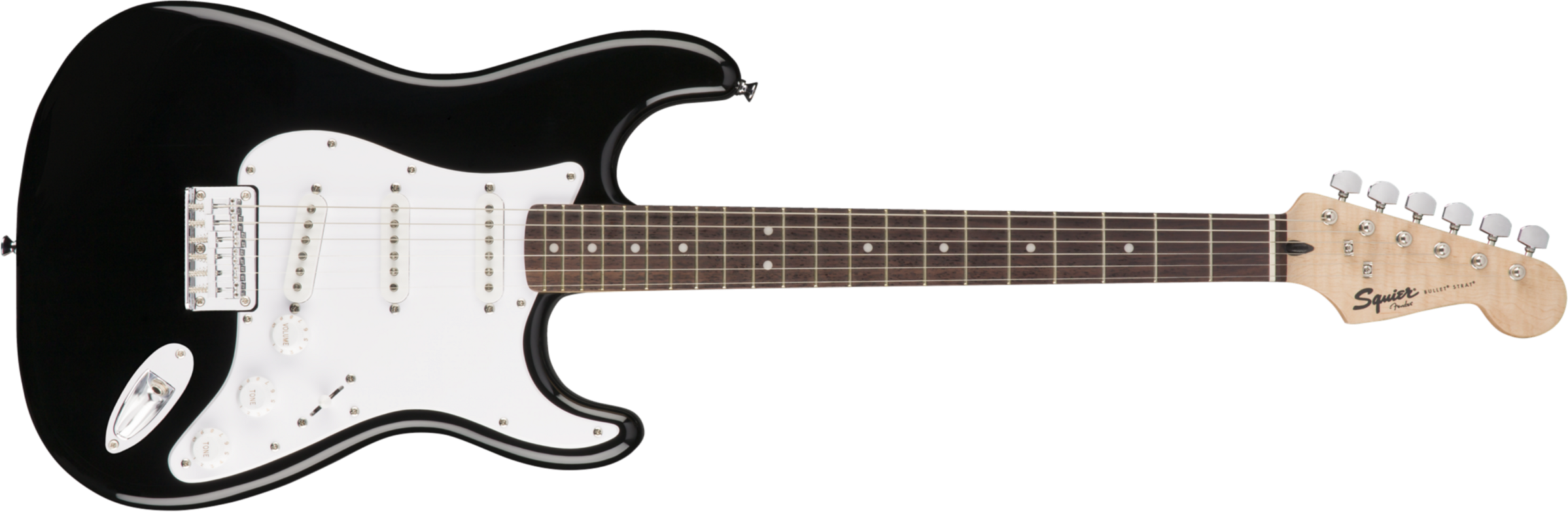 Squier Strat Bullet Ht 3s Lau - Black - E-Gitarre in Str-Form - Main picture