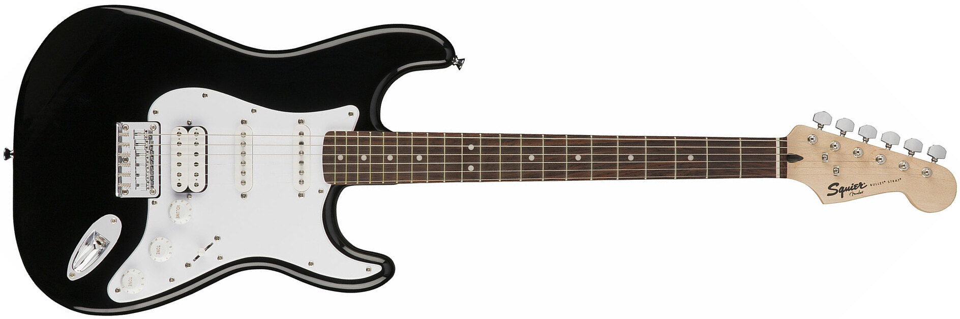 Squier Strat Bullet Ht Hss Rw - Black - E-Gitarre in Str-Form - Main picture