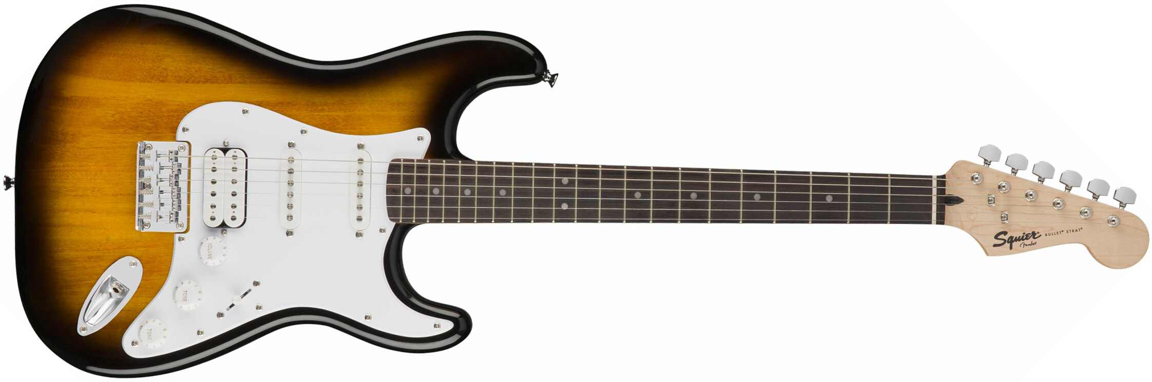 Squier Strat Bullet Ht Hss Rw - Brown Sunburst - E-Gitarre in Str-Form - Main picture