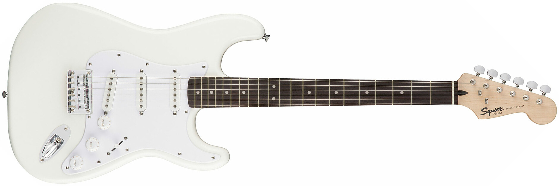 Squier Strat Bullet Ht Sss Rw - Arctic White - E-Gitarre in Str-Form - Main picture