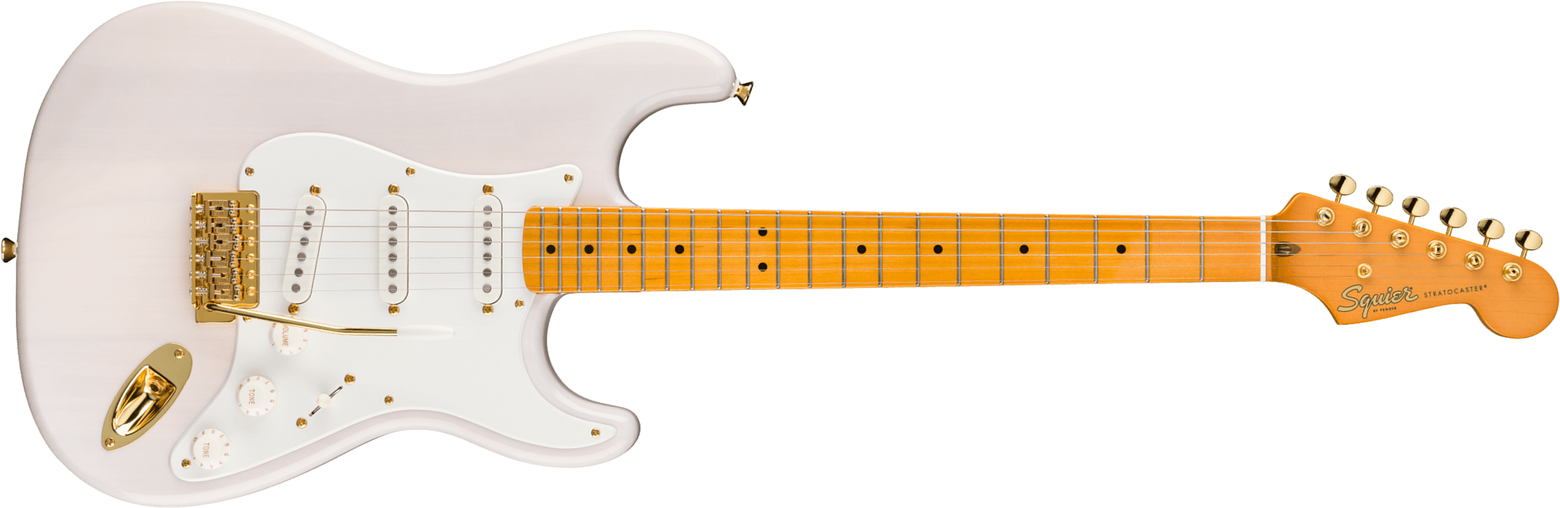 Squier Strat Classic Vibe '50s Fsr Ltd 3s Trem Mn - White Blonde - E-Gitarre in Str-Form - Main picture