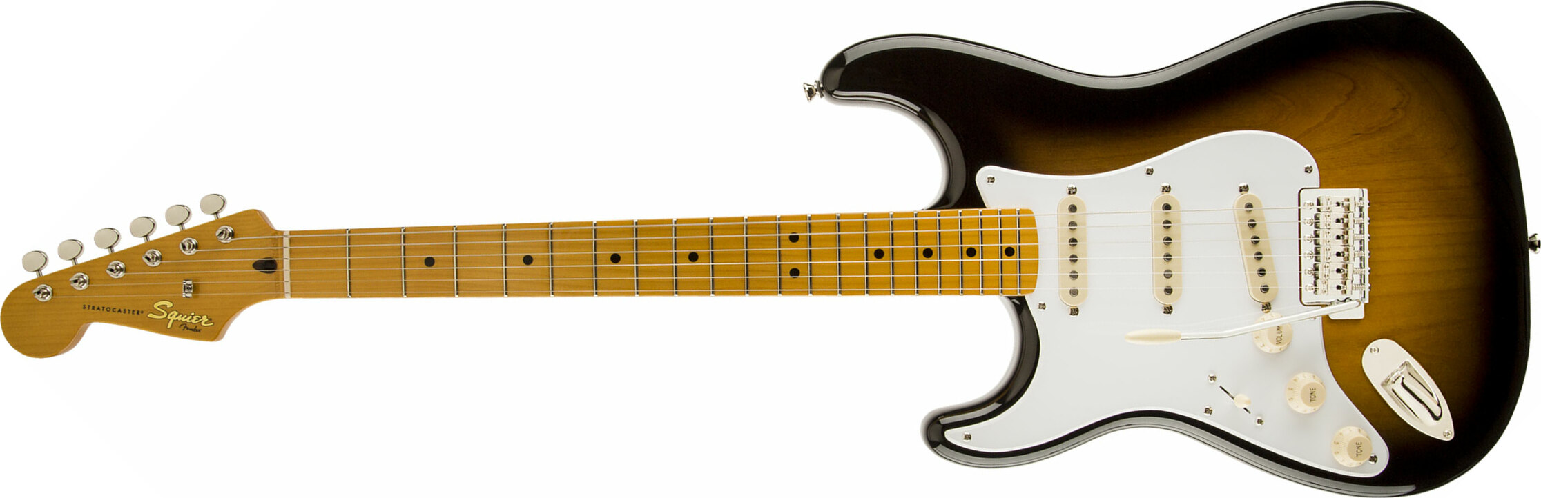 Squier Strat Classic Vibe '50s Lh Gaucher Mn - 2-color Sunburst - E-Gitarre für Linkshänder - Main picture