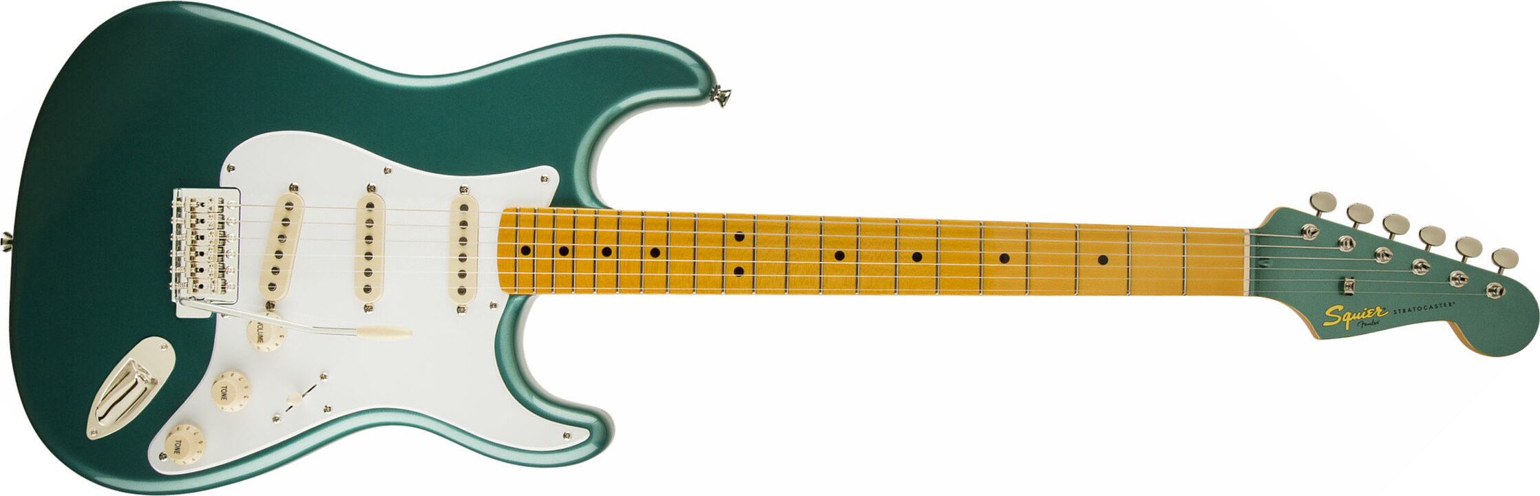 Squier Strat Classic Vibe '50s Mn - Sherwood Green Metallic - E-Gitarre in Str-Form - Main picture