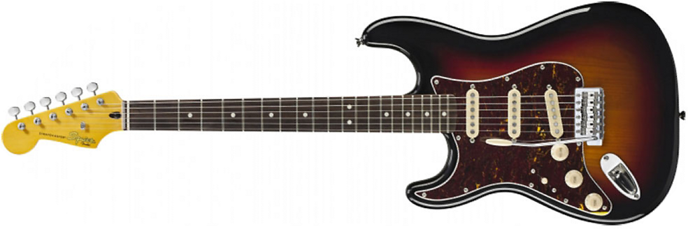 Squier Strat Classic Vibe '60s Lh Gaucher Sss Lau - 3-color Sunburst - E-Gitarre für Linkshänder - Main picture