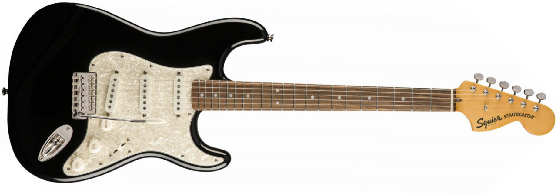 Squier Strat Classic Vibe 70s 2019 Lau - Black - E-Gitarre in Str-Form - Main picture