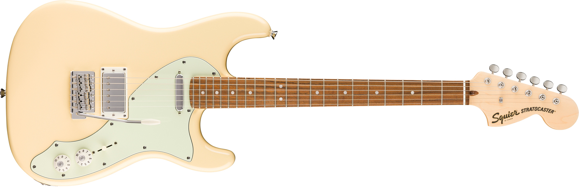Squier Strat Deluxe Paranormal Hs Trem Lau - Vintage White - E-Gitarre in Str-Form - Main picture