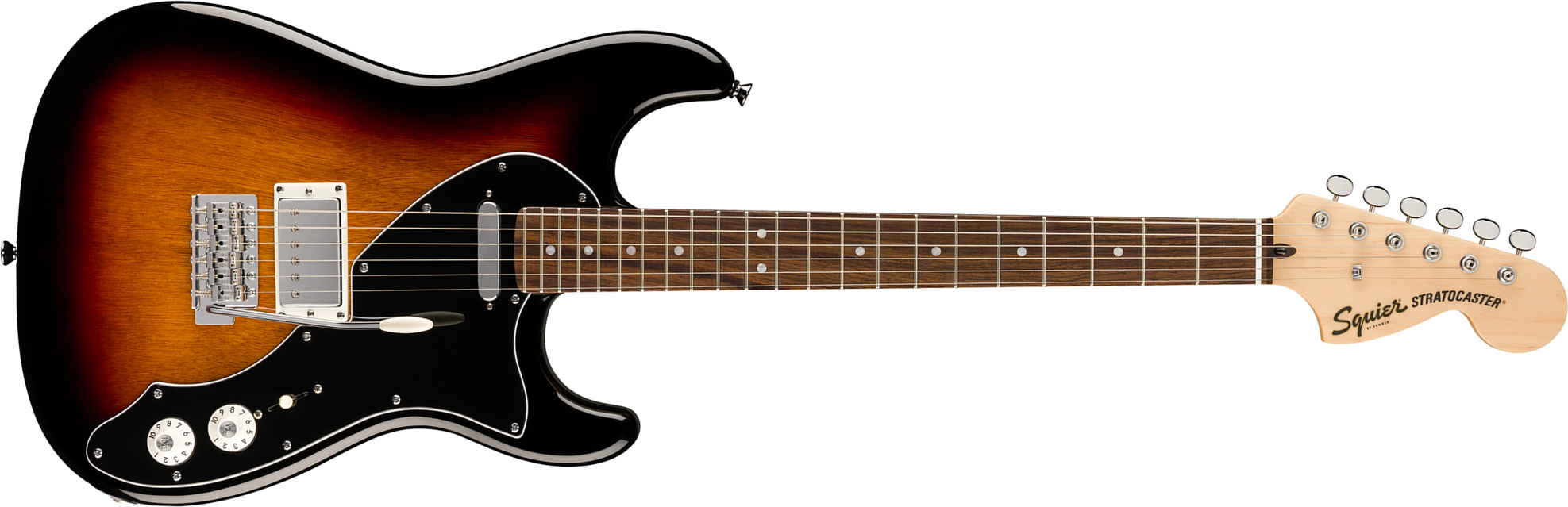 Squier Strat Deluxe Paranormal Hs Trem Lau - 3-color Sunburst - E-Gitarre in Str-Form - Main picture