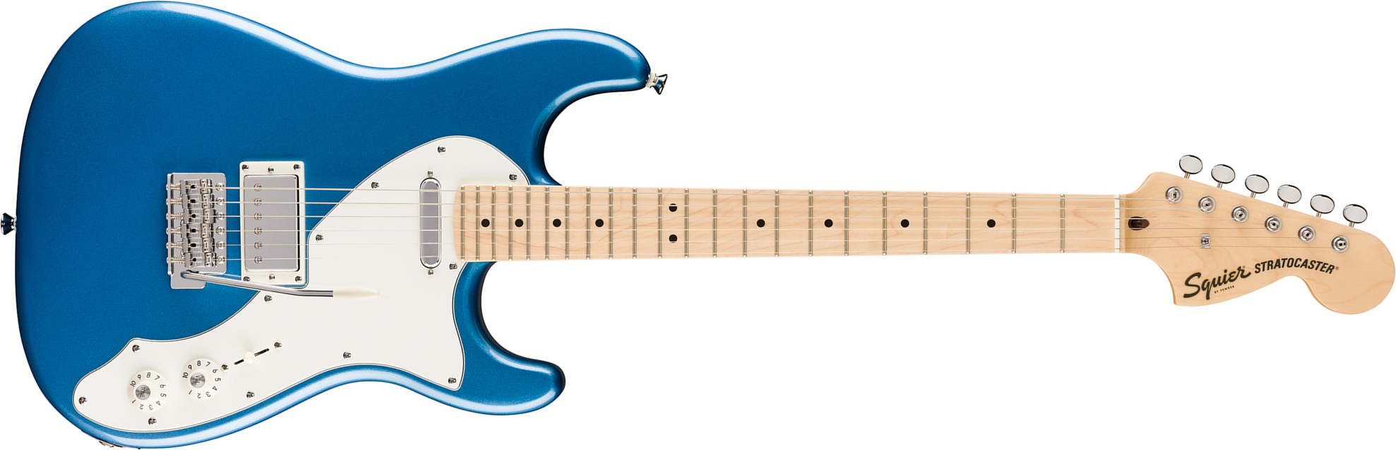 Squier Strat Deluxe Paranormal Hs Trem Mn - Lake Placid Blue - E-Gitarre in Str-Form - Main picture