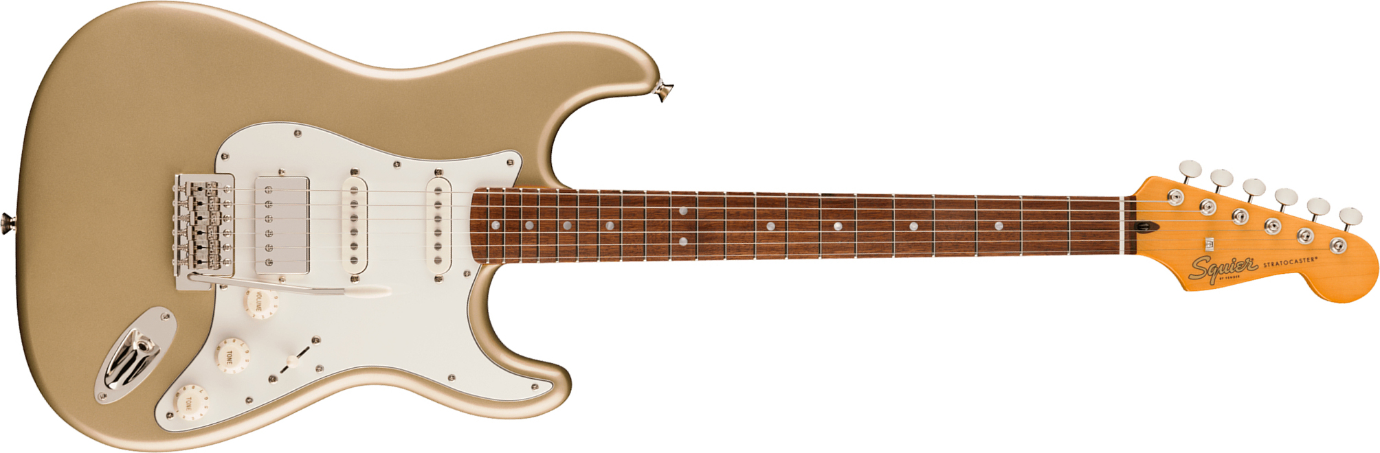 Squier Strat Hss 60s Classic Vibe Fsr Ltd Trem Lau - Shoreline Gold - E-Gitarre in Str-Form - Main picture