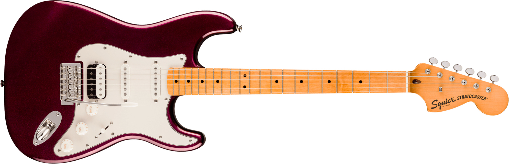 Squier Strat Hss 70s Classic Vibe Fsr Ltd Trem Mn - Oxblood - E-Gitarre in Str-Form - Main picture