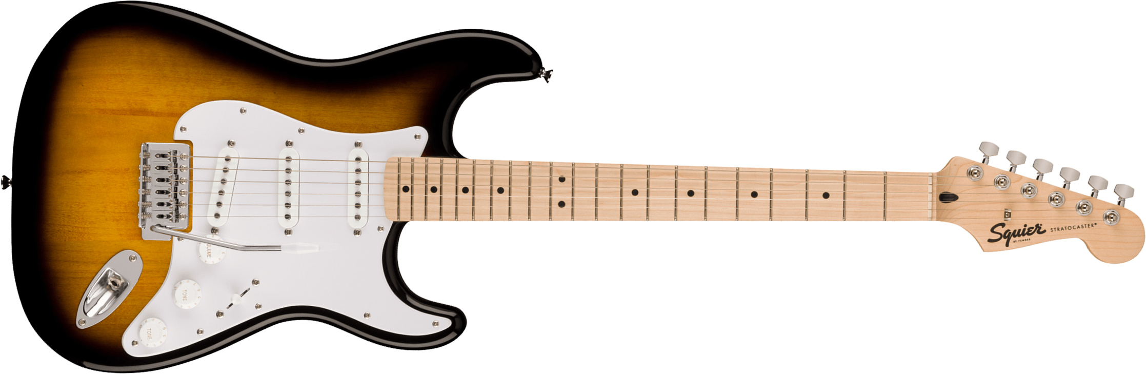 Squier Strat Sonic 3s Trem Mn - 2-color Sunburst - E-Gitarre in Str-Form - Main picture